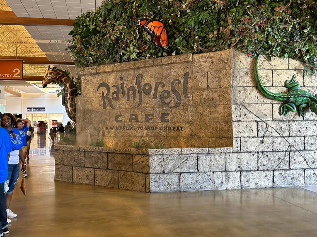 Grapevine Mills Mall, Rainforest Cafe Sign - Kenneth Holland